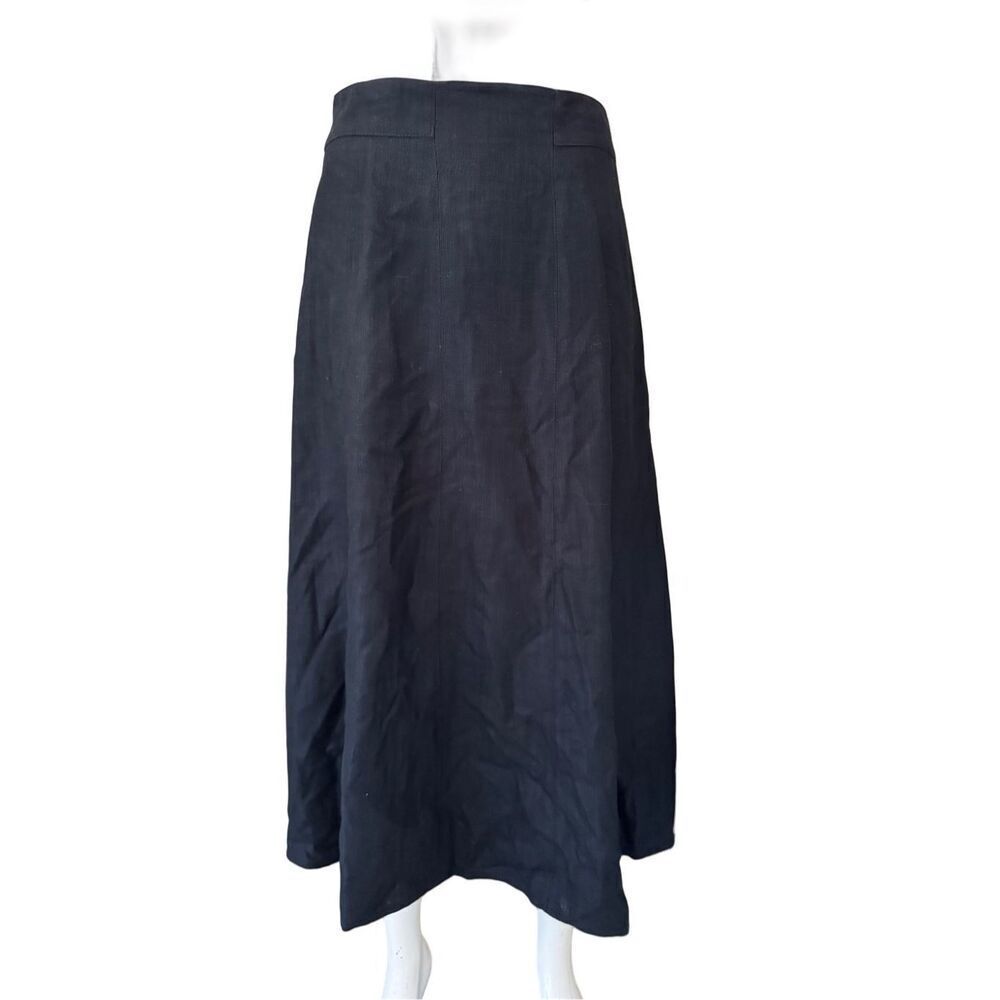 Howard Wolf women’s size 8 vintage long full length black skirt American made
